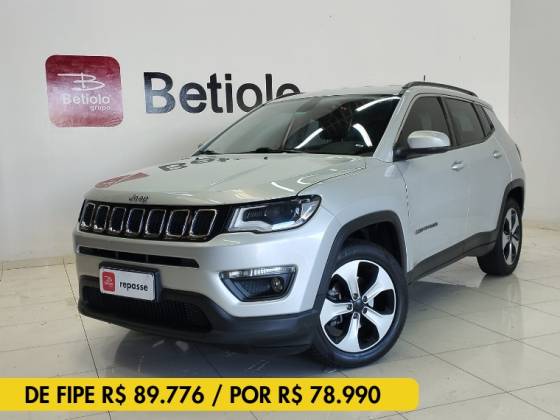 JEEP COMPASS 2.0 16V FLEX LONGITUDE AUTOMÁTICO JEEP COMPASS 2.0 16V FLEX LONGITUDE AUTOMÁTICO